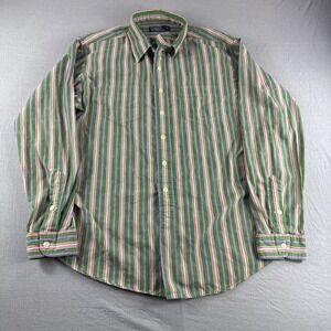 Polo Ralph Lauren Western Shirt Mens XL Striped Aztec Loop Collar Button Up READ